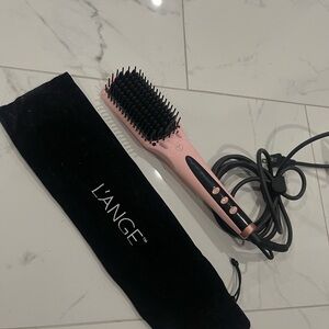 Lange Pink Electric Hair Styling Tool with Black Bristles